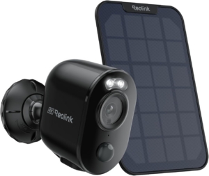 Reolink Überwachungskamera Aussen Akku Argus 3 Ultra(Schwarz) mit Solarpanel, 8MP Farbnachtsicht, Solar WLAN Kamera Outdoor mit 2,4/5GHz WiFi, KI-Erkennung, Alarm-Filter, Spotlights, 2-Wege-Audio