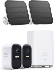 eufy Security eufyCam 2C Pro 2-Kamera-Set, Kabelloses Überwachungssystem mit 2K Auflösung, 180 Tage Akkulaufzeit, HomeKit-Kompatibilität, IP67-Wetterfest, Farb-Nachtsicht, Ohne ABO-Gebühren