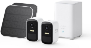 eufy Security eufyCam 2C 2-Kamera-Set, Outdoor-Sicherheitskamera, Kabelloses Überwachungssystem, 180 Tage Akku, HomeKit-Kompatibilität, 1080p HD, IP67-Wetterfest, Nachtsicht, Ohne monatliche Gebühren