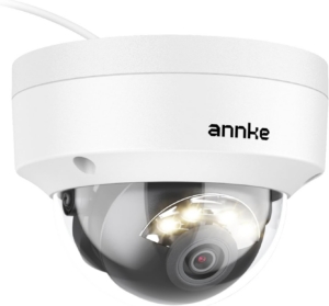 ANNKE 4K PoE Kamera Aussen mit Duales Licht, IK10 Vandalismusgeschützt Überwachungskamera, AI Personen-/Fahrzeugerkennung, microSD unterstützt für 24/7-Aufnahme, IP67, H.265+ Kompression